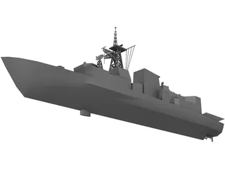 Halifax Class Frigate 3D Model