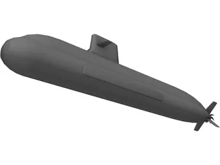 Soyru Class Submarine 3D Model