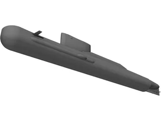 Sarov Class Submarine 3D Model