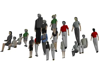 People Collection 3D Model