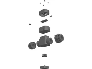 Flow Sensor 3D Model