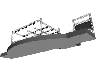 Concert Stage 3D Model