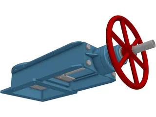 Gate Valve 3D Model