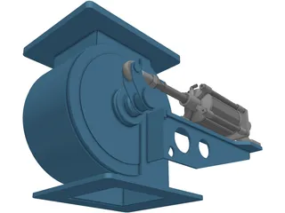 Silo Discharge Valve 3D Model