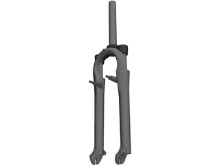 Front Fork Mountain Bike 3D Model