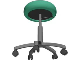 Exam Stool 3D Model