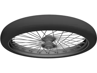 Wheel Front 20 spoke 21 inch 3D Model