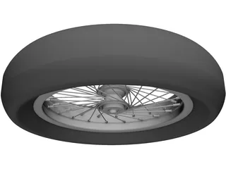 Wheel Rear 20 spoke 3D Model