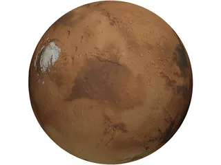 Planet Mars 3D Model