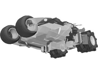 Batman Tumbler Car 3D Model