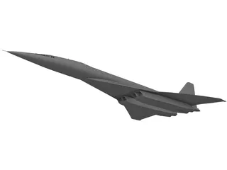 Tupolev Tu-144 3D Model
