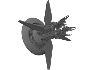 Babylon 5 Earth Force One 3D Model