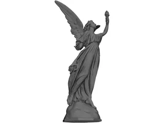 Angel Lucy Classical Statue 3D Model