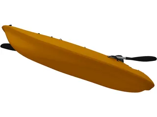 Kayak Canoe 3D Model