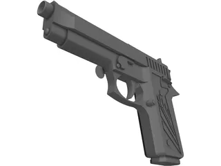 Beretta 9mm 3D Model