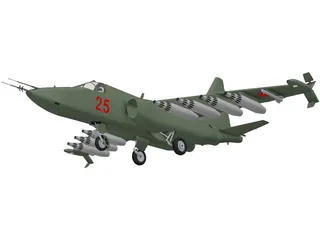 Sukhoi Su-25 Frogfoot 3D Model