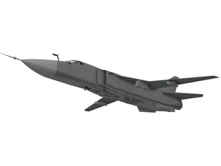 Sukhoi Su-24M Fencer 3D Model