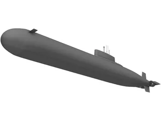 Nuclear Submarine 3D Model