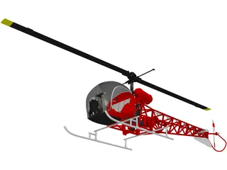 Helicopter 3D Model