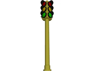 Traffic Light 3D Model