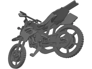 Plywood Motorcycle Enduro 3D Model