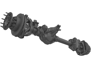 Front Axle F550 3D Model