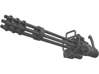 GAU-19 Machine gun 3D Model