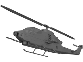 Bell AH-1 Cobra 3D Model