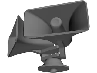 Loudhailer Horn Type 3D Model