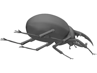 Hercules Beetle 3D Model