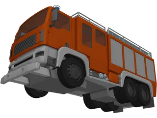 MAN Firetruck 3D Model