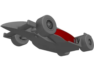 Indy Race Car 3D Model