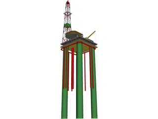 Oil Platform 3D Model