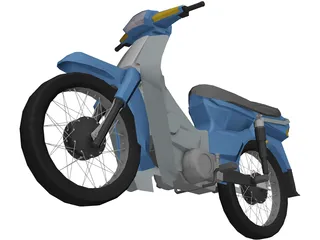 Honda C100 Dream 3D Model