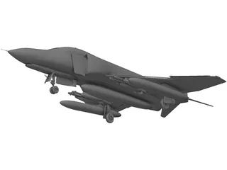 F-4 Phantom 3D Model