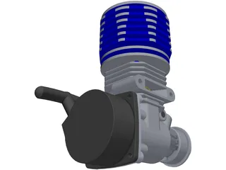 RC Engine 3D Model