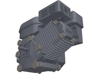 Honda GX200 Engine 3D Model