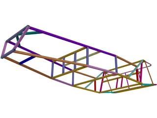 Frame Locost 3D Model