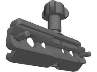 Picatinny Rail mount 3D Model