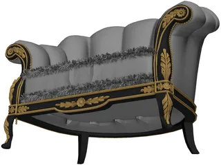 Classic Armchair 3D Model