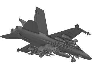 F-18 Hornet 3D Model