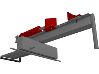 I Beam Log Splitter 3D Model