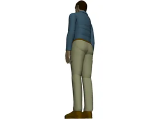 Working Man 3D Model