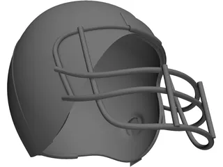 American Football Helmet 3D Model