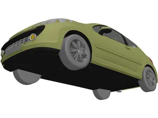 Peugeot 207 1.6 HDI 3D Model