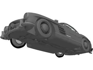 Mercedes-Benz 300SL (1954) 3D Model
