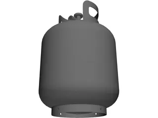 Propane Cylinder, 20 lb 3D Model