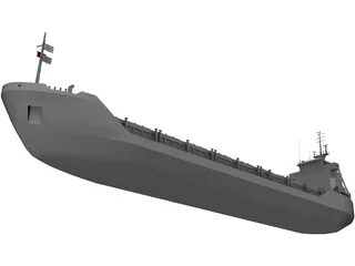 Cargo Ship Wagborg 3D Model