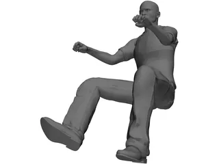 Scooter Driver 3D Model