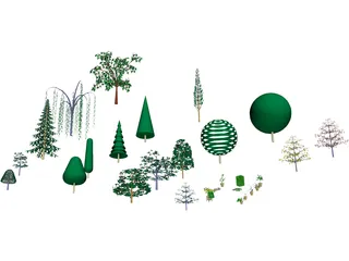 Plants Collection (30 models) 3D Model